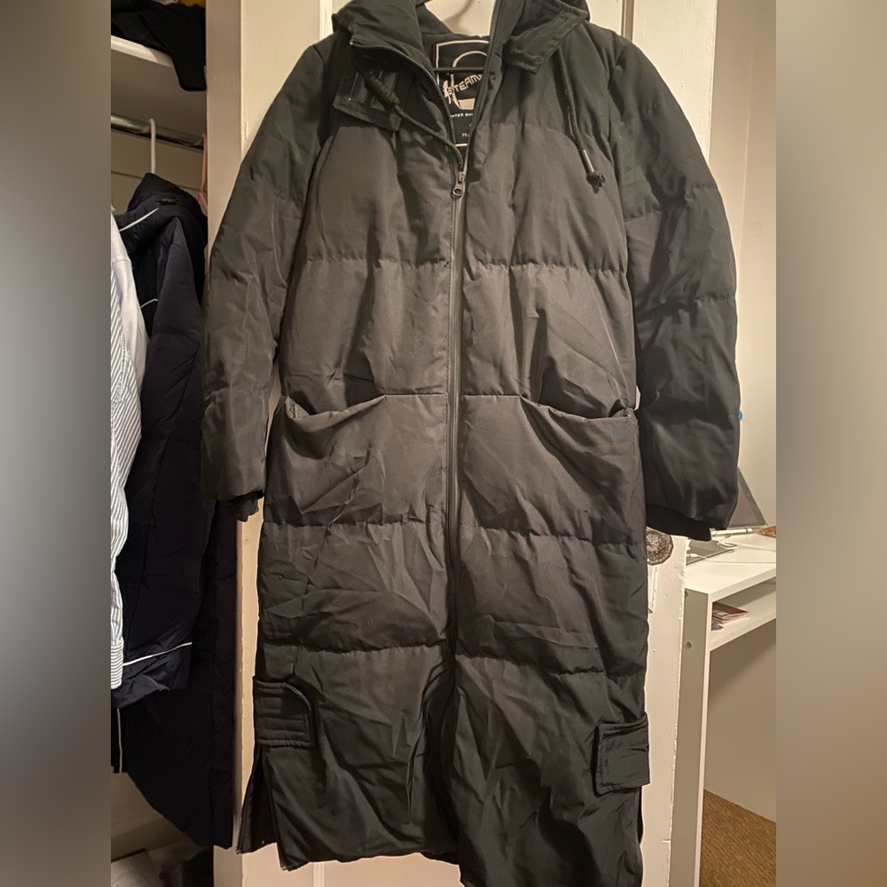Down Long Coat, Black